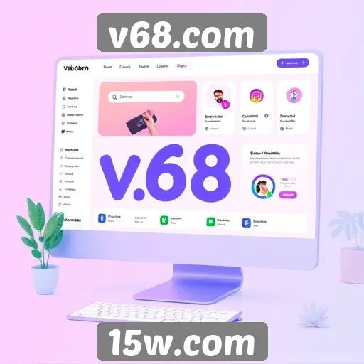 Plataforma v68.com se destaca pela interface intuitiva