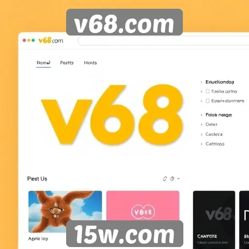Novidades na interface do usuário do v68.com